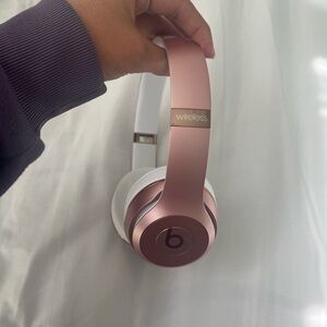 Beats Solo 3 headphones in rose gold